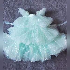 Girls 3-4T Sparkling Mint Green Special Occasion Tulle/ Party/ Dance Dress
